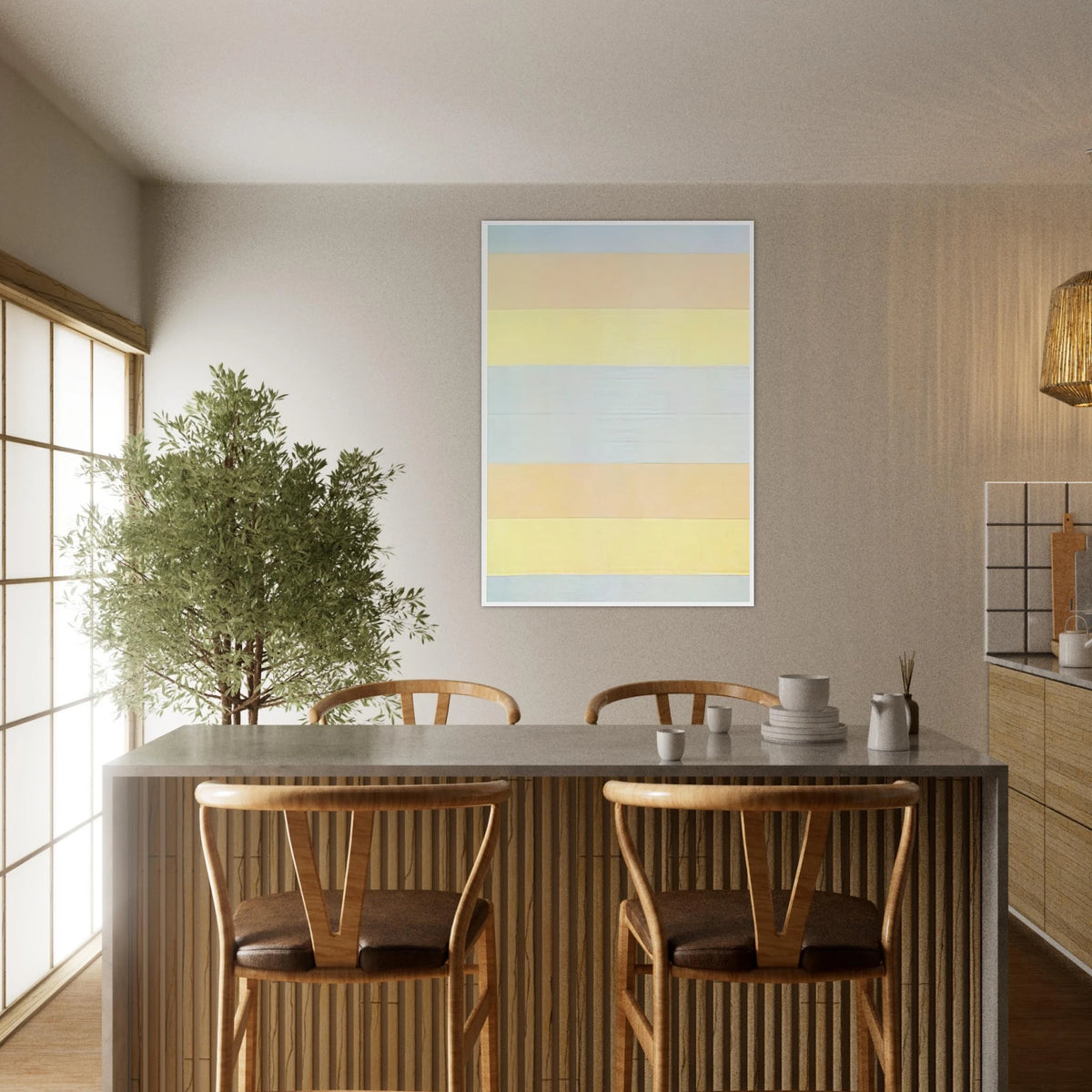 With My Back to the World Framed Poster | Agnes Martin Framed Prints Wall Art | Agnes Martin Store