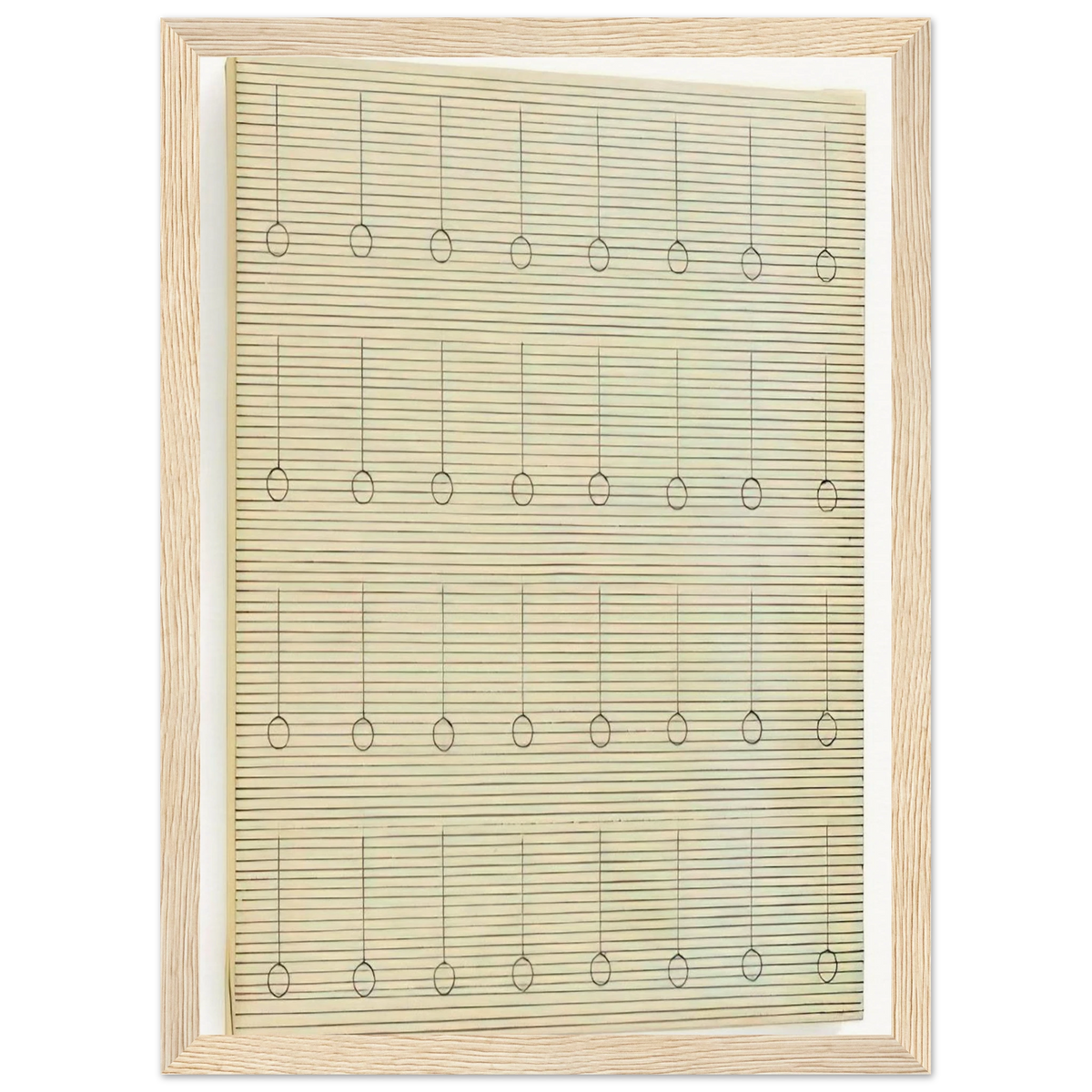 Drops Framed Poster | Agnes Martin Framed Prints Wall Art | Agnes Martin Store
