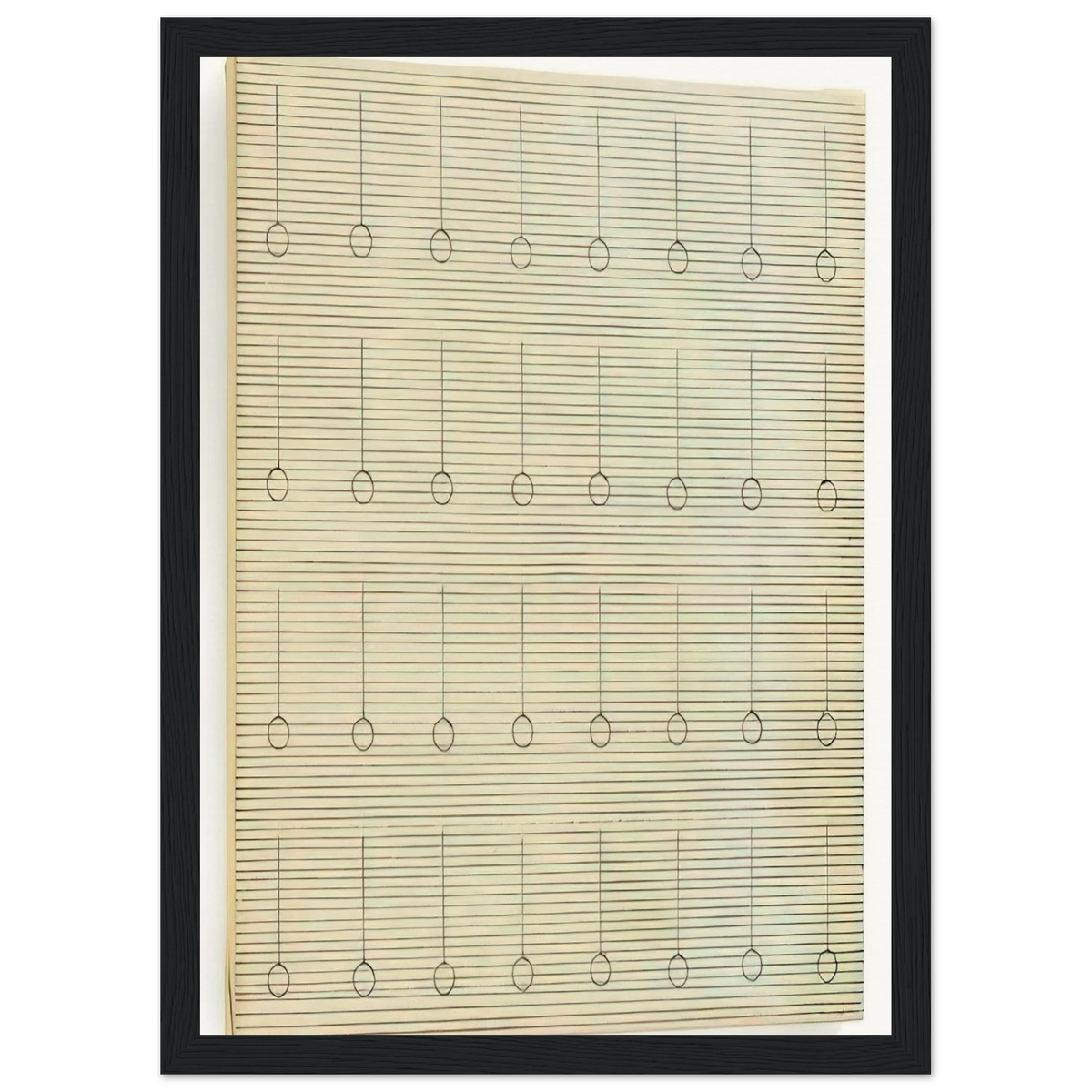 Drops Framed Poster | Agnes Martin Framed Prints Wall Art | Agnes Martin Store