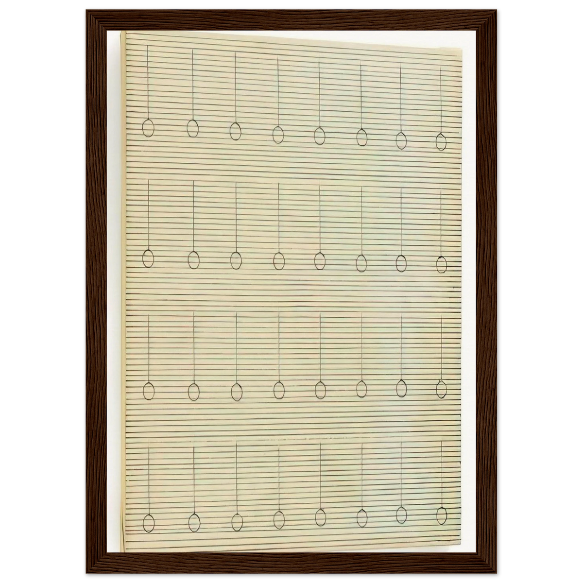 Drops Framed Poster | Agnes Martin Framed Prints Wall Art | Agnes Martin Store
