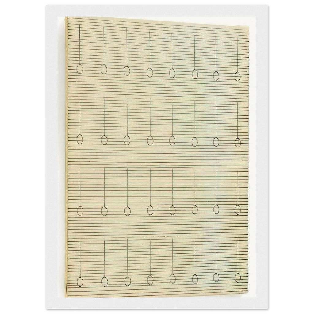 Drops Framed Poster | Agnes Martin Framed Prints Wall Art | Agnes Martin Store