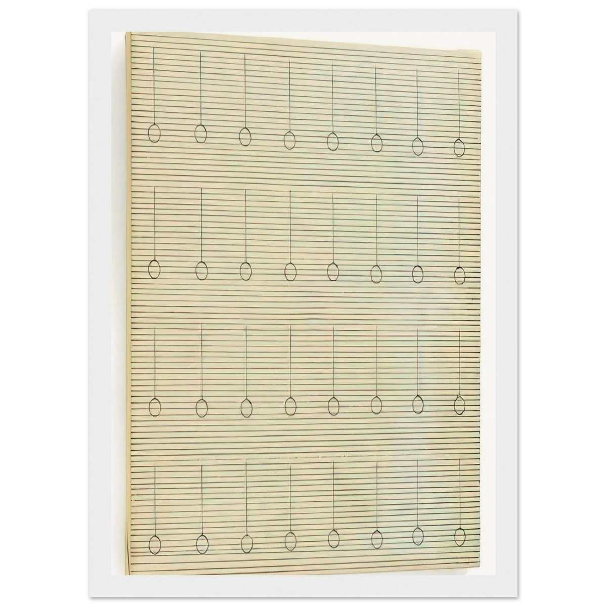 Drops Framed Poster | Agnes Martin Framed Prints Wall Art | Agnes Martin Store