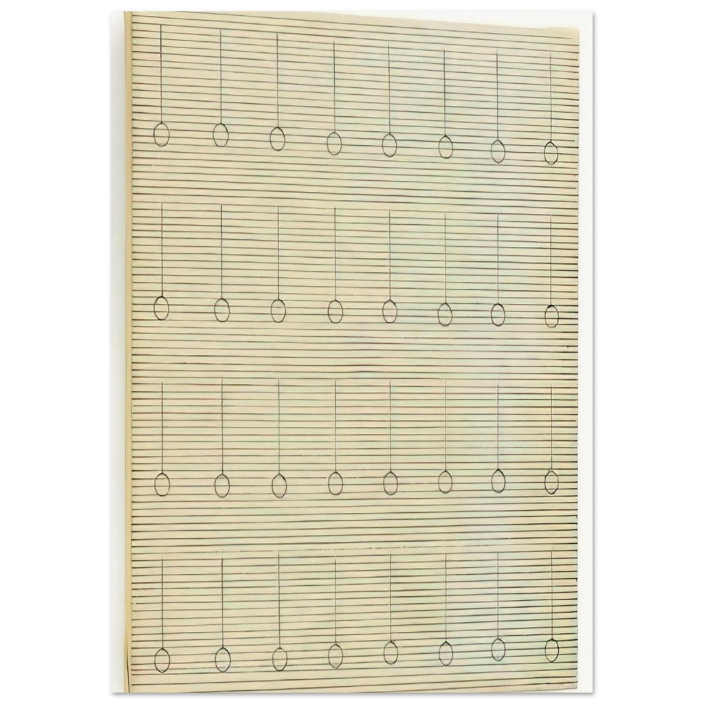 Drops Poster | Agnes Martin Poster | Agnes Martin Store