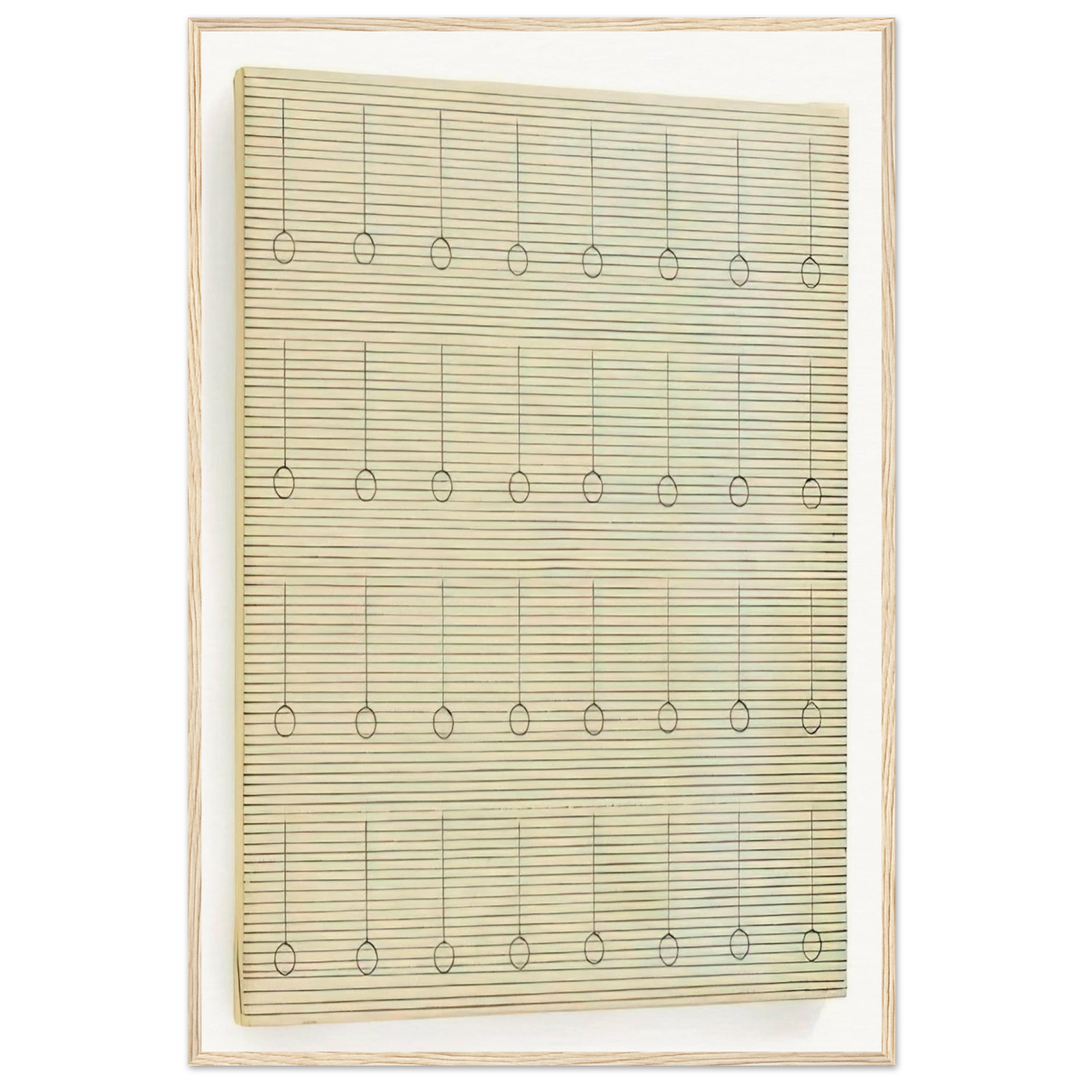 Drops Framed Poster | Agnes Martin Framed Prints Wall Art | Agnes Martin Store
